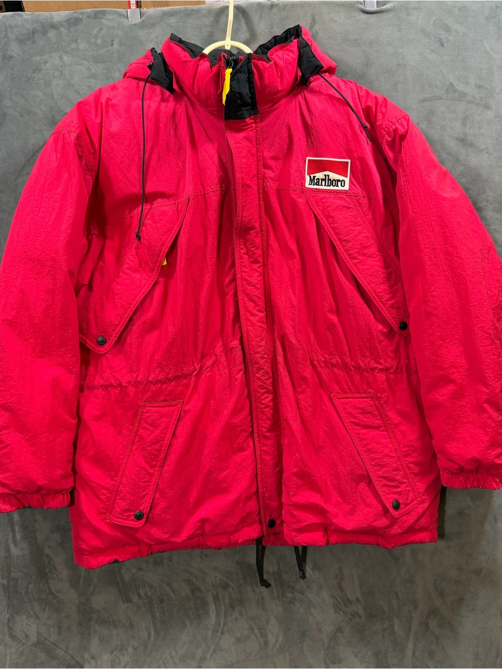 Vintage 90s Marlboro Country Store Down Parka Jacket XXL